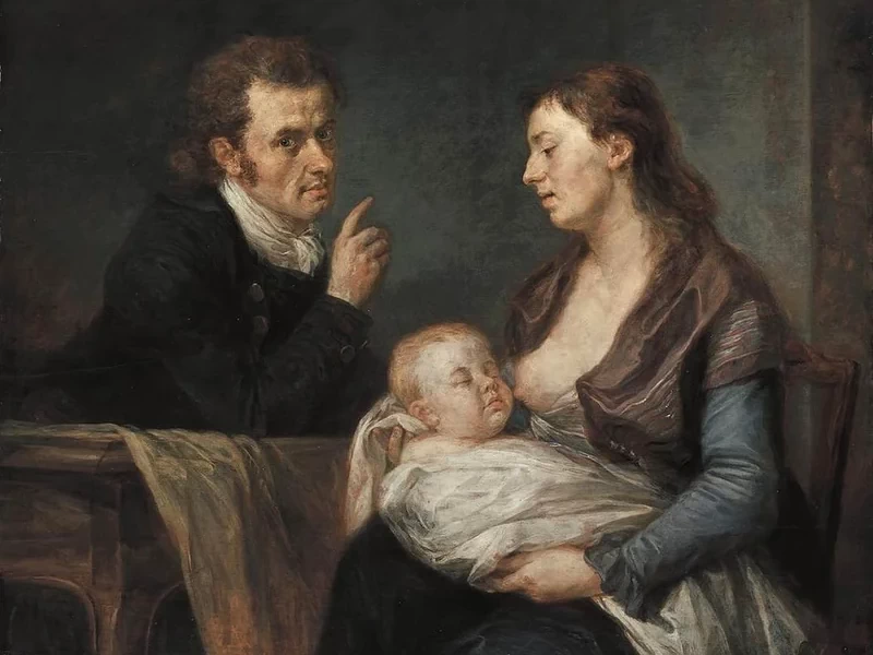 1741-Johann Georg Edlinger - Ritratto di famiglia, ca. 1800